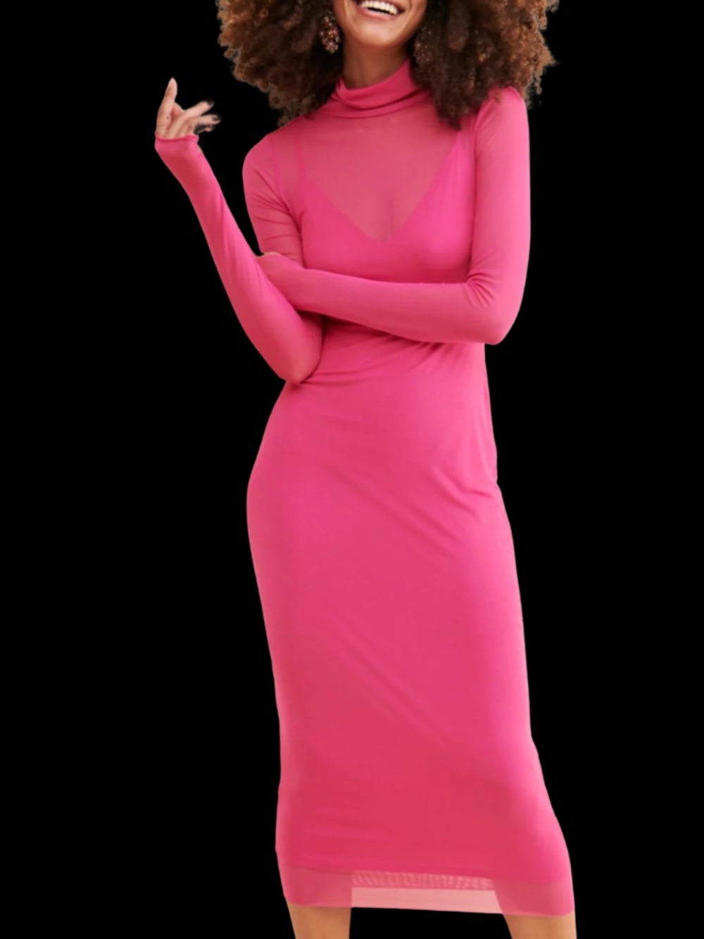 NWT AFRM Shailene Dress in Azalea Pink - Size Medium!